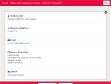 Tablet Screenshot of biocoop-plougastel.com